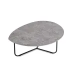 Relia - Mesa de centro moderna de MDF y metal pintado en varios acabados. Viadurini