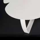 Moderna mesa de metal flor cortada con láser de forma Andy Viadurini