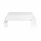 Mesa auxiliar moderna de plexiglás blanco cubierta de Asia, hecha en Italia Viadurini
