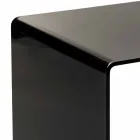 Mesa de centro de diseño moderno negro 50x50cm Terry Big, hecho en Italia Viadurini