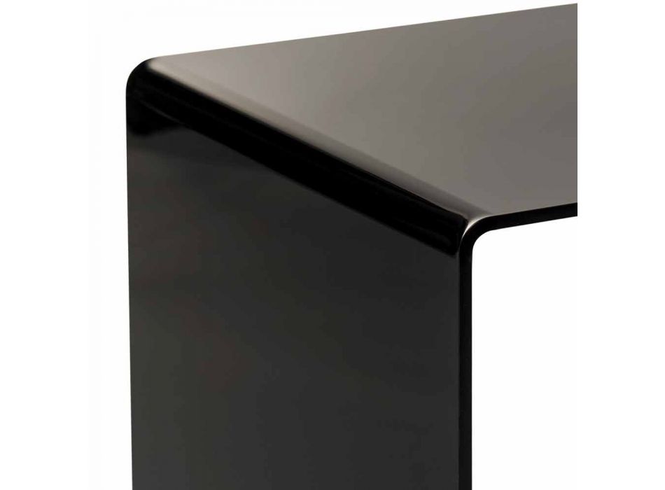 Mesa de centro de diseño moderno negro 50x50cm Terry Big, hecho en Italia Viadurini
