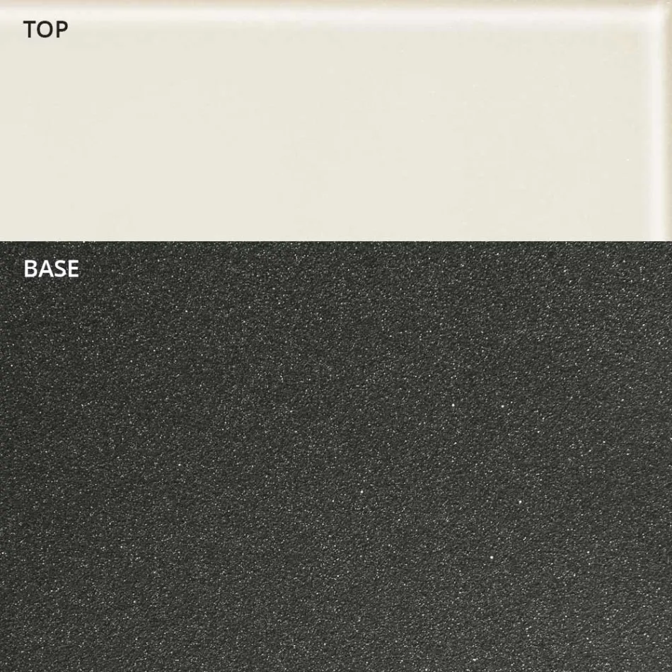 Boat Design Mesa de centro ovalada de metal y vidrio grabado - Embarkation Viadurini