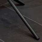 Mesa de centro redonda para salón con base de metal y cerámica Oapca - Shanghai Viadurini