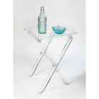 Mesa plegable con bandeja de plexiglás transparente 2 tamaños - Robbie Viadurini