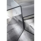 Mesa de centro de plexiglás de color transparente para sala de estar Made in Italy - Kamon Viadurini