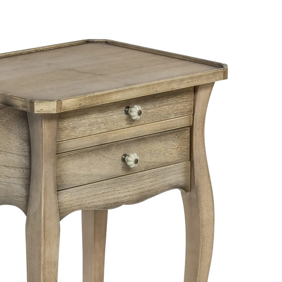 Mesa telefónica de haya en diferentes acabados Made in Italy - Charun Viadurini