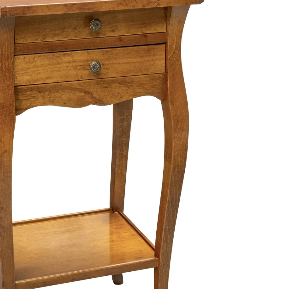 Mesa telefónica de haya en diferentes acabados Made in Italy - Charun Viadurini