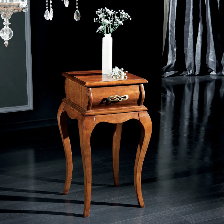 Soporte para teléfono de estilo clásico en madera Made in Italy - Hastings Viadurini