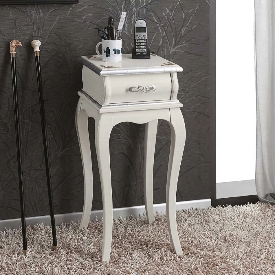 Soporte para teléfono de estilo clásico en madera Made in Italy - Hastings Viadurini