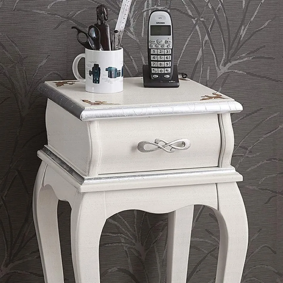 Soporte para teléfono de estilo clásico en madera Made in Italy - Hastings Viadurini