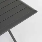 Mesa de centro plegable cuadrada para exteriores en aluminio pintado - Hunt Viadurini