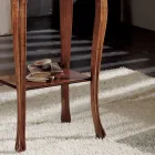 Mesa de centro de salón rectangular con patas de haya Made in Italy - Ermes Viadurini