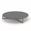 Mesa de centro redonda para exterior en metal de alta calidad Made in Italy - Stephane