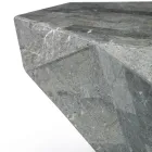 Mesa de Centro con Forma de Interior en Piedra Fósil Diferentes Acabados - Auriculares Viadurini