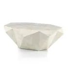 Mesa de Centro con Forma de Interior en Piedra Fósil Diferentes Acabados - Auriculares Viadurini