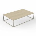Mesa de centro con tablero de aluminio y efecto mármol, 3 colores - Suave by Vondom Viadurini