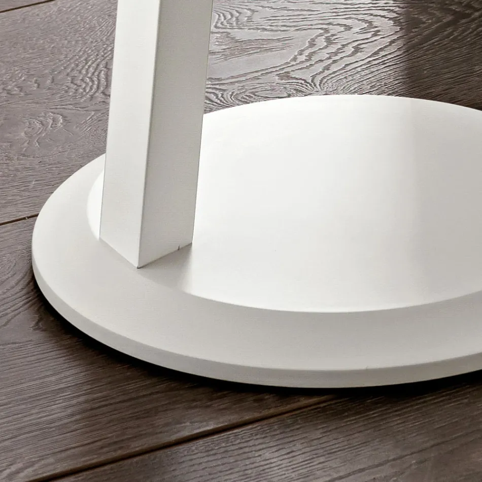 Mesa de centro de MDF lacado con marco de madera maciza Made in Italy - Tobiko Viadurini