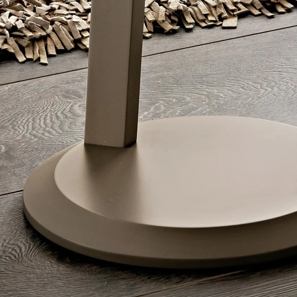 Mesa de centro de MDF lacado con marco de madera maciza Made in Italy - Tobiko Viadurini