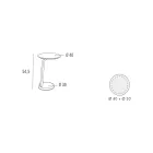 Mesa de centro de MDF lacado con marco de madera maciza Made in Italy - Tobiko Viadurini