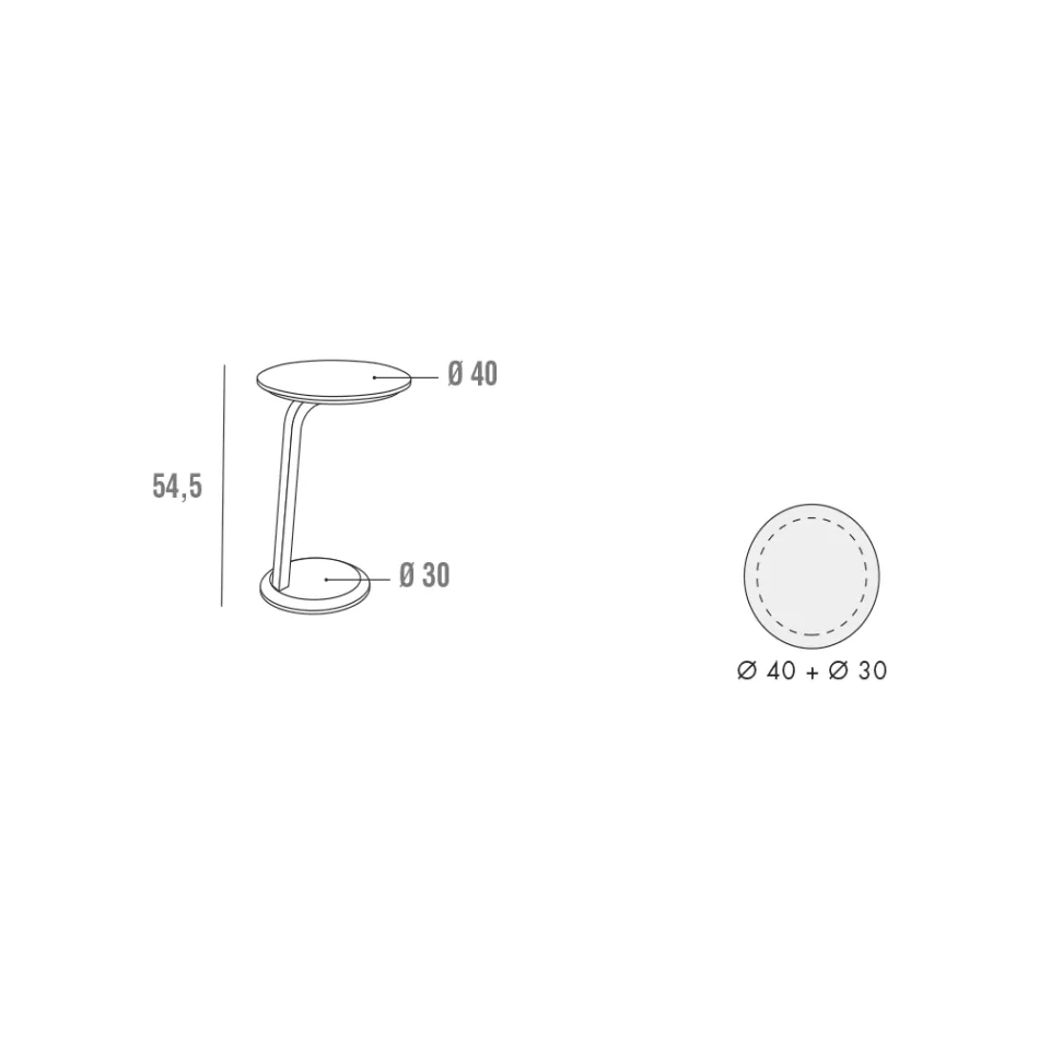 Mesa de centro de MDF lacado con marco de madera maciza Made in Italy - Tobiko Viadurini