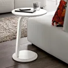 Mesa de centro de MDF lacado con marco de madera maciza Made in Italy - Tobiko Viadurini