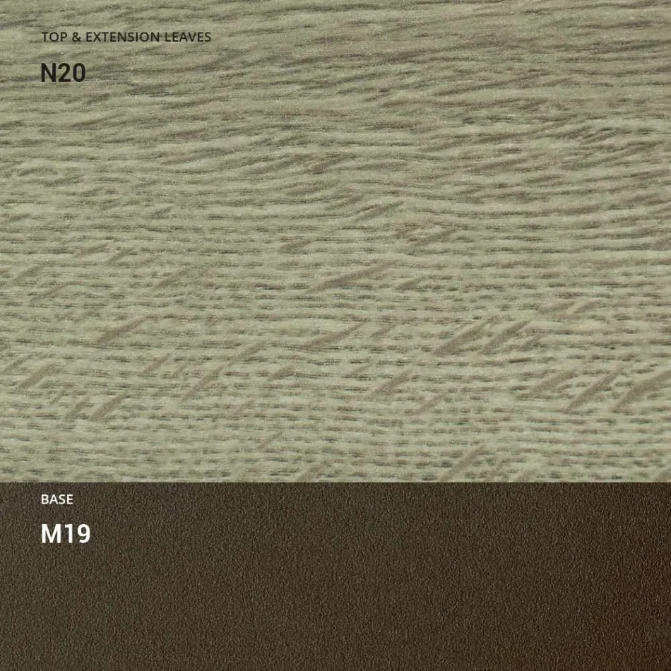 Mesa de centro transformable en metal y madera Made in Italy - Veneris Viadurini