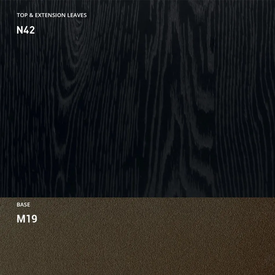 Mesa de centro transformable en metal y madera Made in Italy - Veneris Viadurini