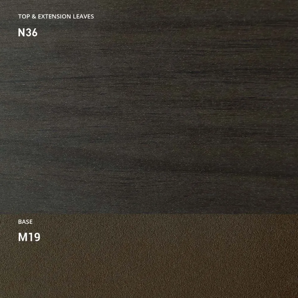 Mesa de centro transformable en metal y madera Made in Italy - Veneris Viadurini