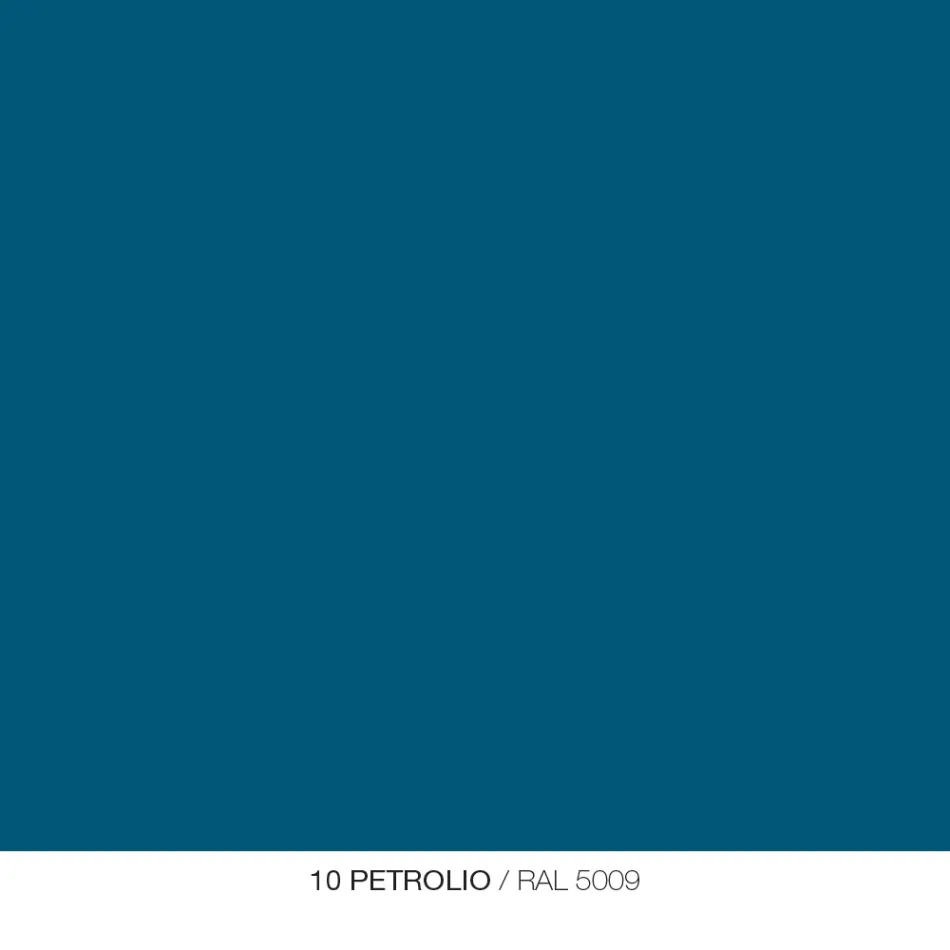 Mesa de centro redonda para salón en metal y vidrio con efecto mármol de lujo - Magali Viadurini