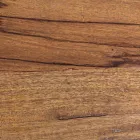 Mesa de centro redonda en madera reciclada y acero blanco o gris - Genoveffa Viadurini