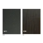 Mesa de centro transformable con tapa de madera y base de metal Made in Italy - Melocotón Viadurini