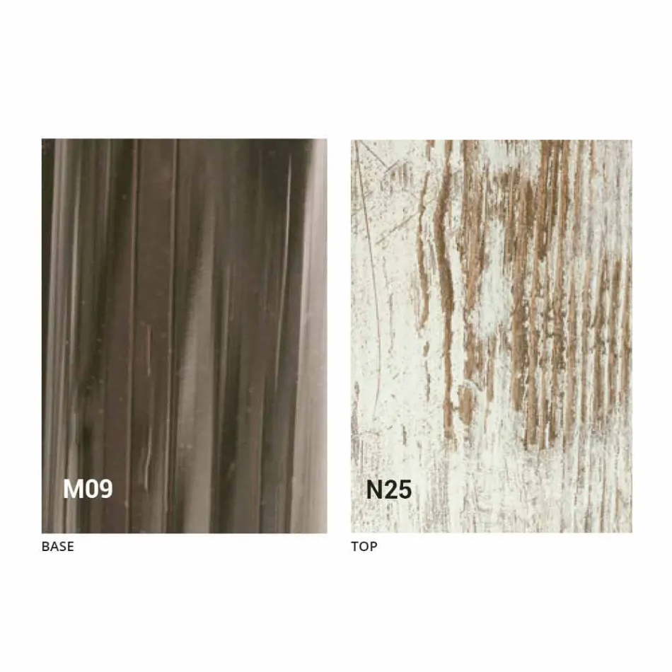 Mesa de centro de diseño transformable en madera y metal negro Made in Italy - Niverio Viadurini