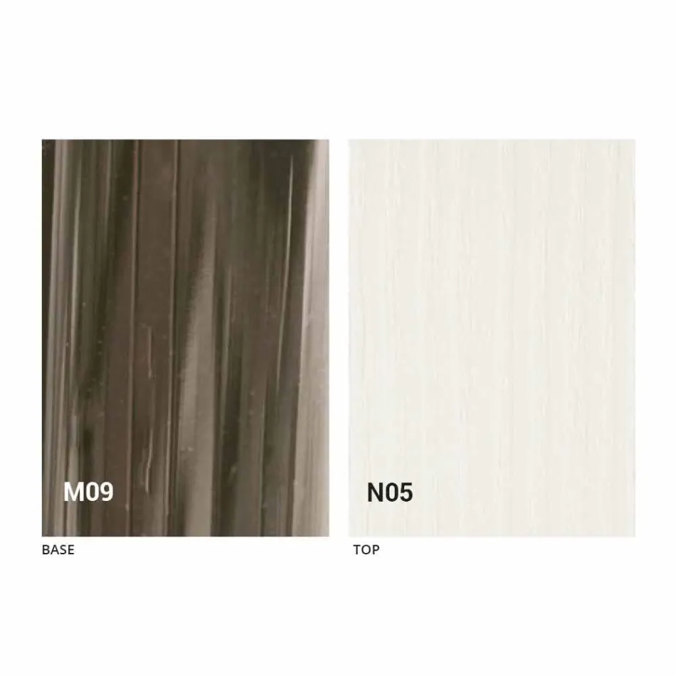 Mesa de centro de diseño transformable en madera y metal negro Made in Italy - Niverio Viadurini