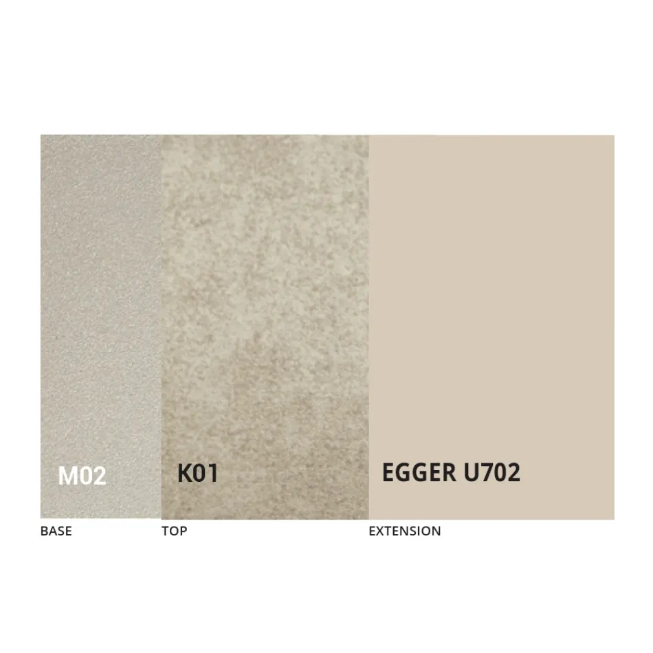 Mesa de centro transformable en diseño de metal y cerámica Made in Italy - Saturn Viadurini