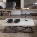 Mesa de centro transformable en mesa de comedor de madera Made in Italy - Aikido