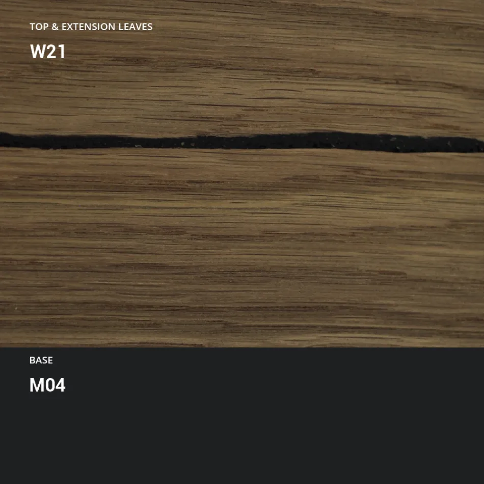 Mesa de centro transformable en metal y madera Made in Italy - Polaris Viadurini