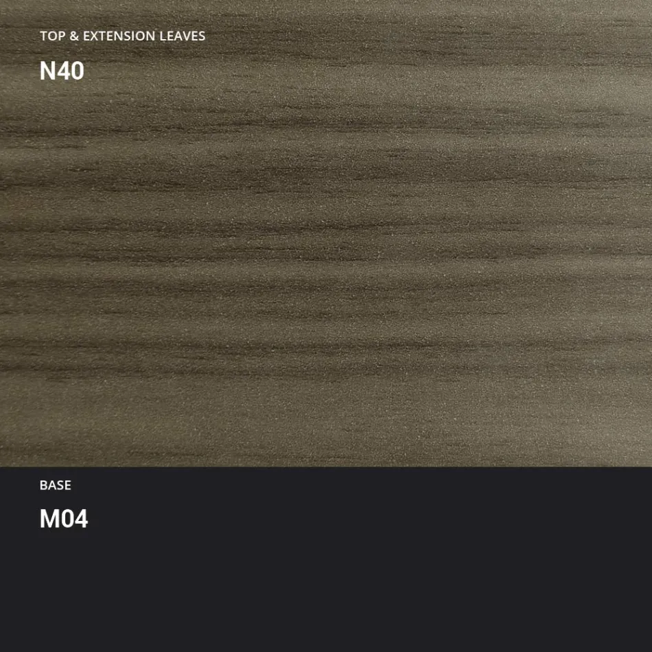 Mesa de centro transformable en metal y madera Made in Italy - Polaris Viadurini