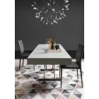 Mesa de centro moderna transformable con tablero de efecto Malta Made in Italy - Patroclus Viadurini