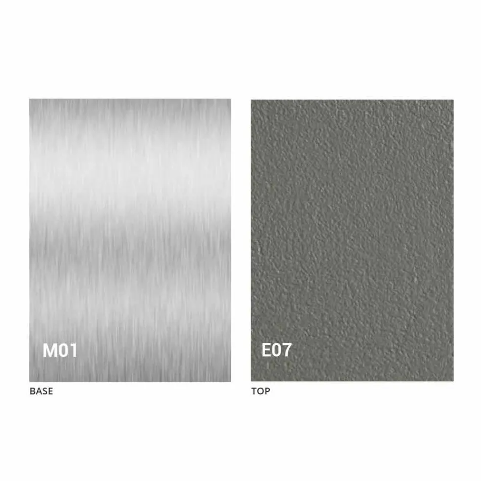 Mesa de centro moderna transformable con tapa de efecto mortero Made in Italy - Salomon Viadurini