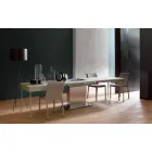 Mesa de centro moderna transformable con tapa de efecto mortero Made in Italy - Salomon Viadurini