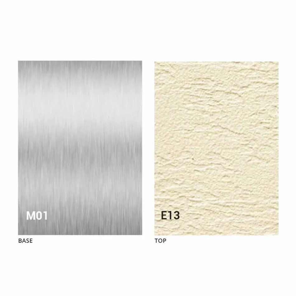 Mesa de centro moderna transformable con tapa de efecto mortero Made in Italy - Salomon Viadurini