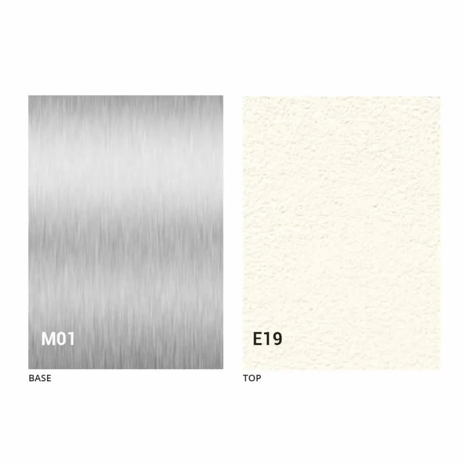 Mesa de centro moderna transformable con tapa de efecto mortero Made in Italy - Salomon Viadurini