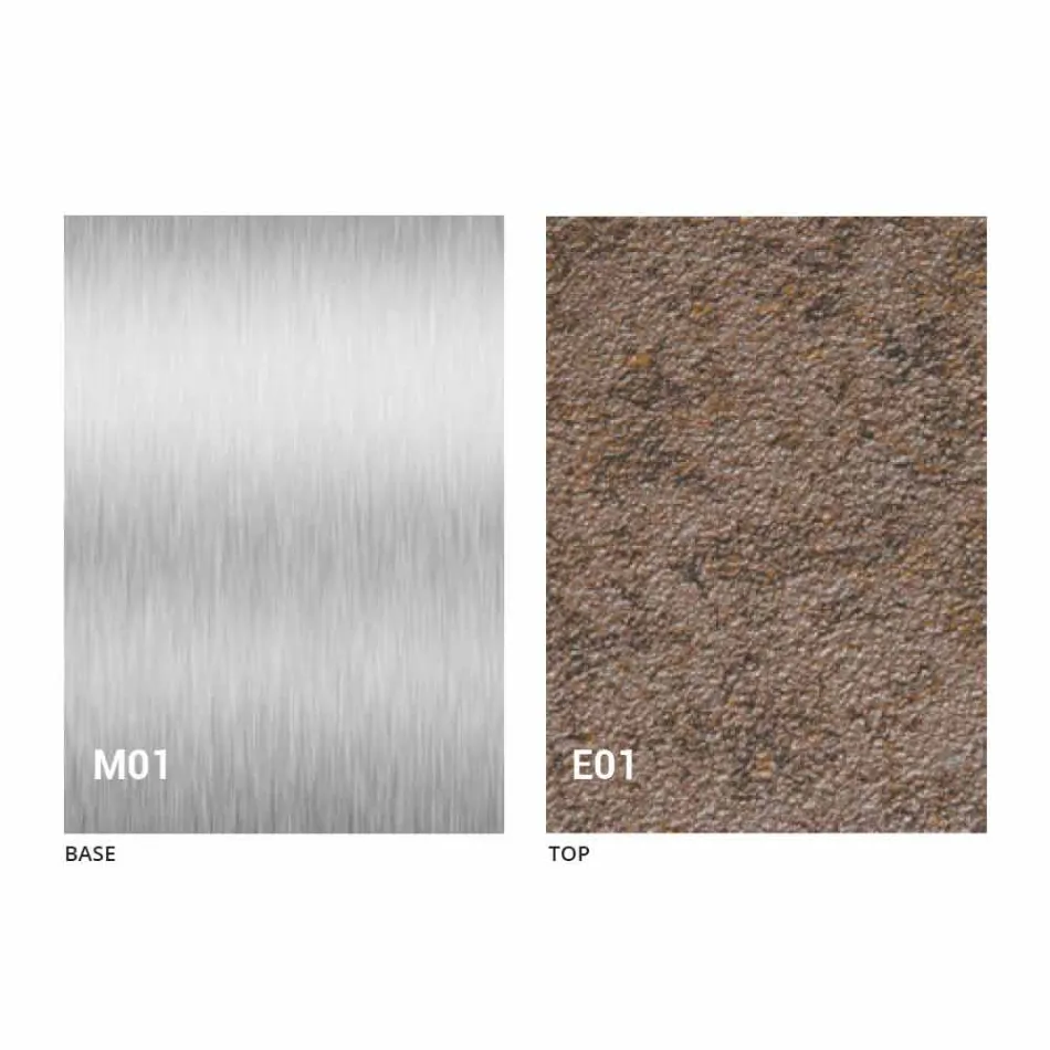 Mesa de centro moderna transformable con tapa de efecto mortero Made in Italy - Salomon Viadurini