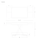 Mesa de centro transformable moderna en metal y madera Made in Italy - Universe Viadurini