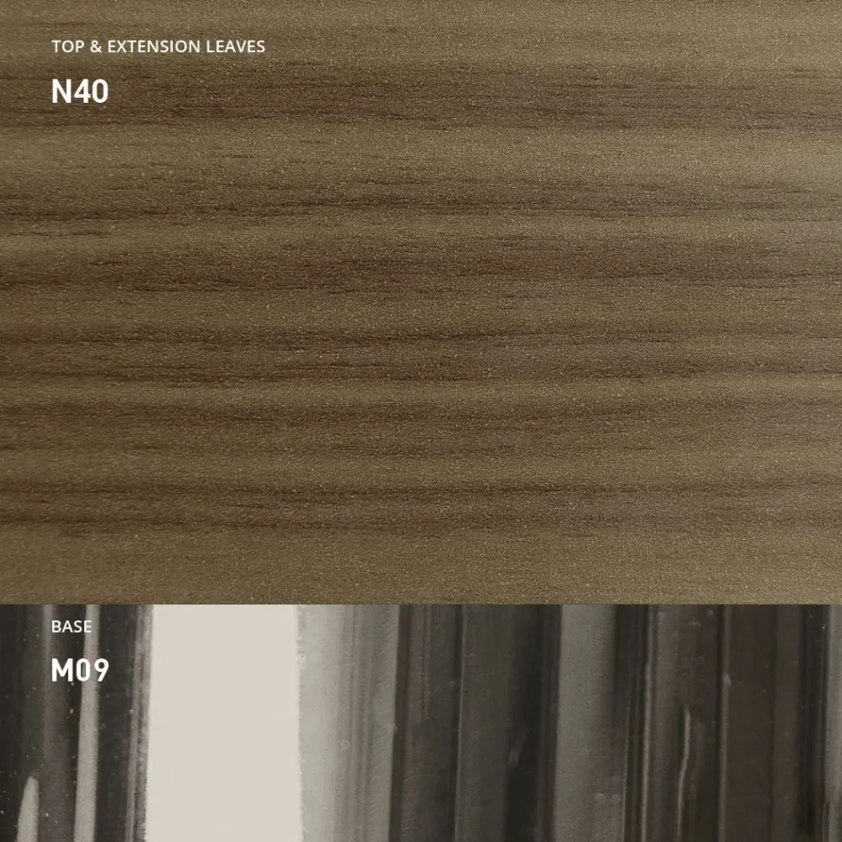 Mesa de centro transformable moderna en metal y madera Made in Italy - Universe Viadurini