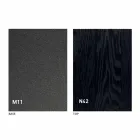 Mesa de centro moderna transformable en metal grafito y tapa de madera - Sistocle Viadurini