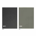 Mesa de centro moderna transformable en metal grafito y tapa de madera - Sistocle Viadurini