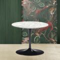 Tulip Eero Saarinen H 39 Mesa de Centro con Tapa de Mármol de Carrara Made in Italy - Scarlet