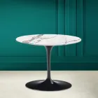 Mesa de Centro Tulip Eero Saarinen H 41 en Cerámica Invisible Select Made in Italy - Escarlata Viadurini
