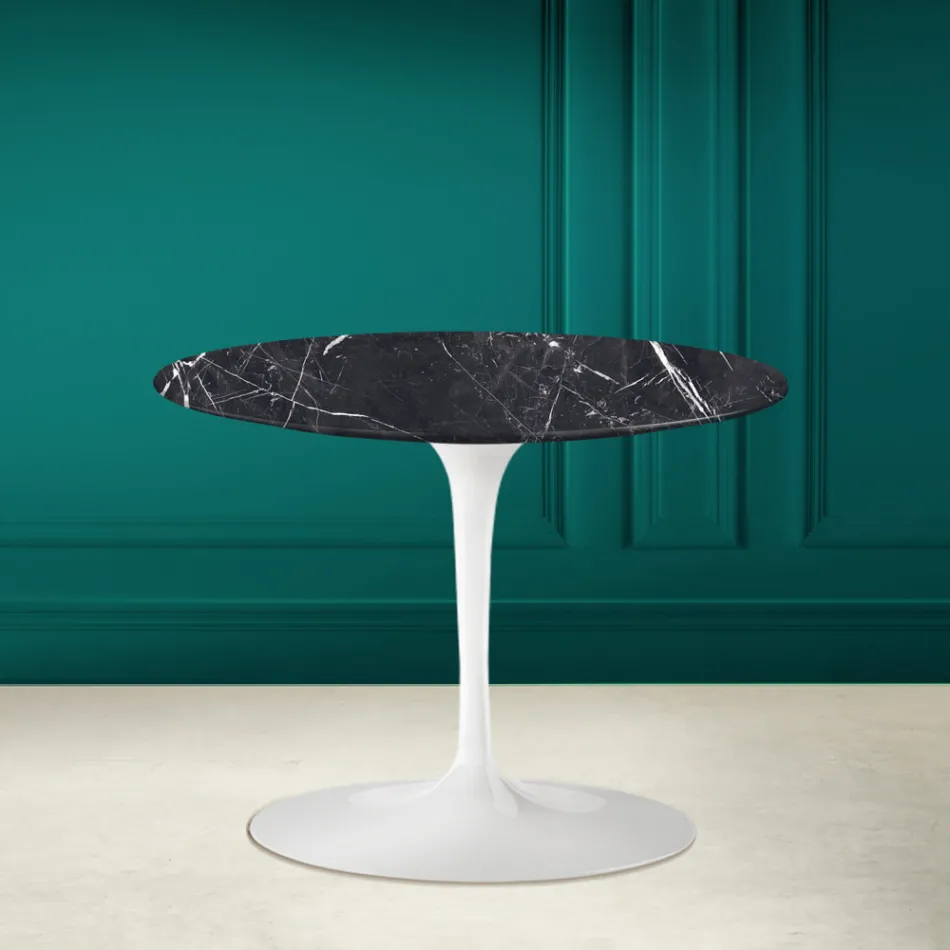 Mesa de Centro Tulip Eero Saarinen H 41 en Cerámica Marquinia Made in Italy - Escarlata Viadurini